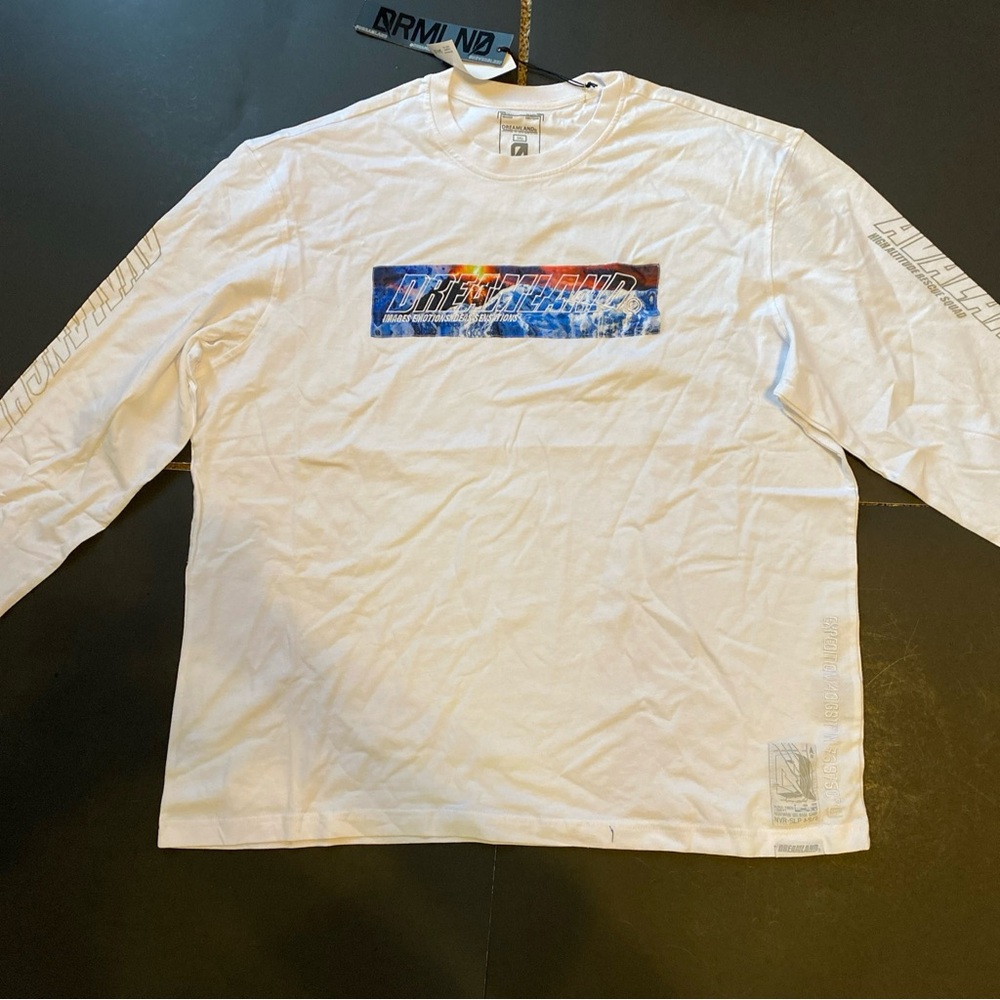 Men’s Dreamland white Avalanche long sleeve t-shirt - 3XL